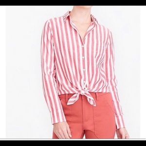 J Crew cropped button up